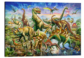 Obraz na aluminium  Assembly of dinosaurs - Adrian Chesterman