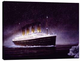 Obraz na płótnie  RMS Titanic at night - Francis Mastrangelo