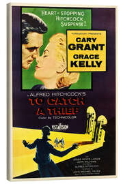 Obraz na płótnie  TO CATCH A THIEF, Alfred Hitchcock, Cary Grant, Grace Kelly