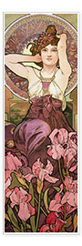 Plakat  The Precious Stones: Amethyst, 1900 - Alfons Mucha