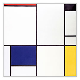 Plakat  Tableau I, Composition - Piet Mondriaan