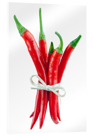 Obraz na szkle akrylowym  Chili peppers pepperoni - pixelliebe