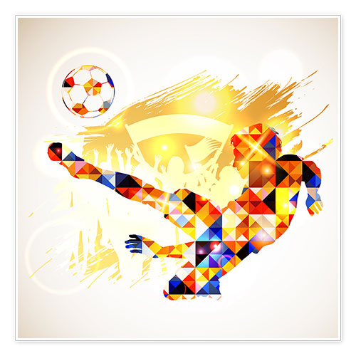 Plakat Soccer concept