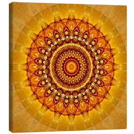 Obraz na płótnie  Mandala bright yellow - Christine Bässler
