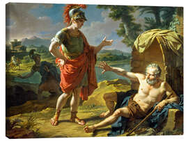Obraz na płótnie  Alexander und Diogenes. 1818 - Nicolas Andre Monsiau
