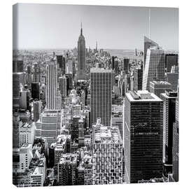 Obraz na płótnie  Top Of The Rock - New York City (monochrome) - Sascha Kilmer