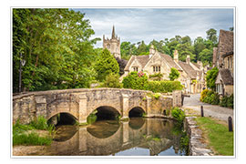 Plakat The village of Castle Combe, Wiltshire (England)