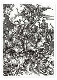 Plakat  Czterej jeźdźcy Apokalipsy - Albrecht Dürer