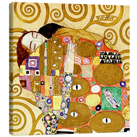 Obraz na płótnie  Spełnienie (fragment) - Gustav Klimt