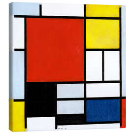 Obraz na płótnie  Kompozycja w czerwieni, żółci, błękicie i czerni - Piet Mondriaan