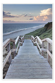 Plakat  Stairs down to the beach, Sylt - Markus Lange