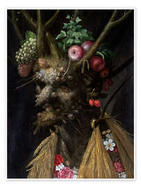 Plakat  Four Seasons in One Head - Giuseppe Arcimboldo