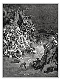 Plakat  The world will be destroyed by water - Gustave Doré