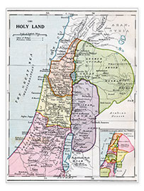 Plakat The Holy Land In Biblical Times