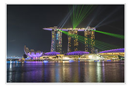 Plakat  Marina Bay Sands Hotel in Singapore - Peter Schickert