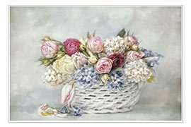 Plakat  a basket full of spring - Lizzy Pe