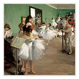 Plakat  Tanzstunde - Edgar Degas