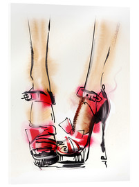 Obraz na szkle akrylowym  Red High Heels