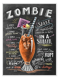 Plakat  Zombie Cocktail recipe - Lily &amp; Val