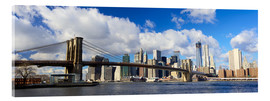 Obraz na szkle akrylowym  Panoramic Brooklyn Bridge and Manhattan skyline