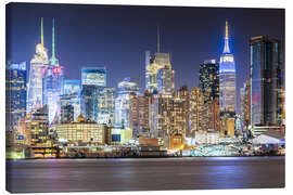 Obraz na płótnie  Manhattan Skyline in Neon Colors - Sascha Kilmer