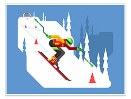 Plakat  Professional skier