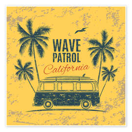 Plakat  Wave Patrol California