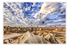 Plakat  Balloon spectacle Cappadocia - Turkey - Achim Thomae
