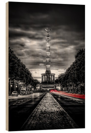 Obraz na drewnie  Victory Column Berlin in the evening - Sören Bartosch
