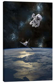 Obraz na płótnie  At astronaut drifting in space - Marc Ward
