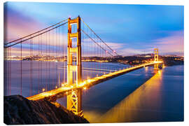 Obraz na płótnie  Sunrise over Golden gate bridge and San Francisco bay, California, USA - Matteo Colombo