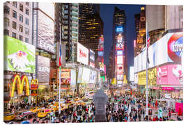 Obraz na płótnie  Times square at night illuminated by neon lights, New York city, USA - Matteo Colombo