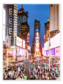 Plakat Times Square at night, New York City