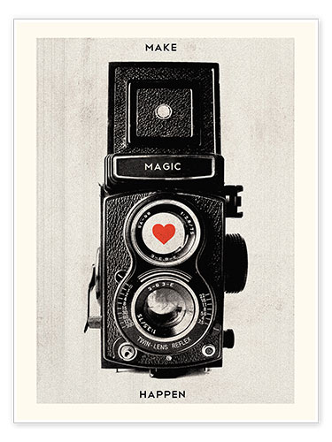 Plakat Vintage retro camera