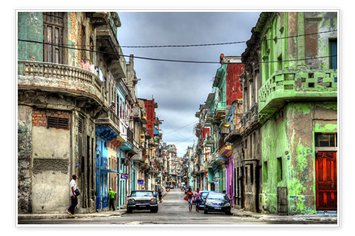 Plakat In the streets of Havana