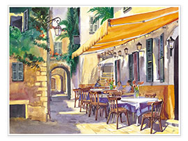 Plakat  Provence Cafe - Paul Simmons