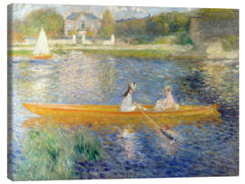 Obraz na płótnie  The Seine at Asnieres - Pierre-Auguste Renoir