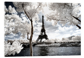 Obraz na szkle akrylowym  Infrared - Paris Eiffel Tower - Philippe HUGONNARD