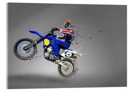 Obraz na szkle akrylowym  Motocross rider