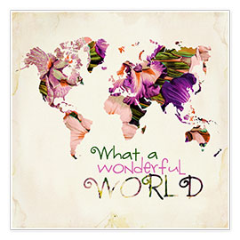 Plakat  What a wonderful world (Map) - Mandy Reinmuth