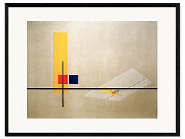 Plakat artystyczny premium w ramie  Konstrukcja Z 1 - László Moholy-Nagy