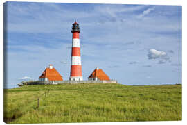 Obraz na płótnie  Westerhever Lighthouse, North Sea coast