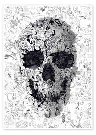 Plakat  Doodle Skull - Ali Gulec