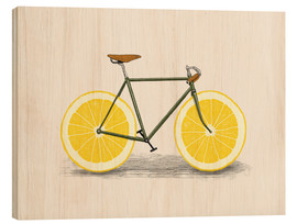 Obraz na drewnie  Cytrynowy rower - Florent Bodart