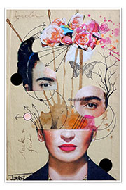 Plakat  Frida Kahlo zrób to sam - Loui Jover