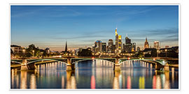 Plakat Frankfurt Skyline