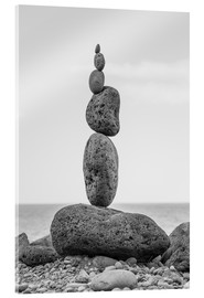Obraz na szkle akrylowym  Stone tower on the beach - Gerhard Wild