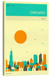 Obraz na płótnie  Chicago - Jazzberry Blue