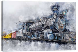 Obraz na płótnie  Steam locomotive Durango and Silverton Narrow Gauge Railroad - Colorado - USA - Peter Roder
