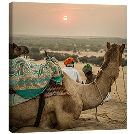 Obraz na płótnie  Sunset in the Thar Desert - Sebastian Rost